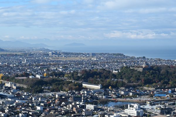 彦根城と彦根の街並み