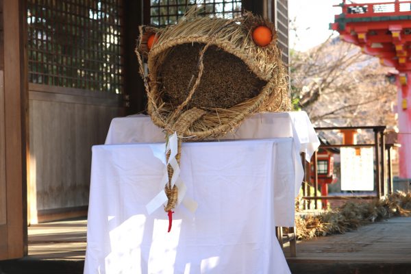 1月13日に奉納された龍蛇